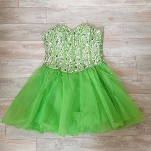 Narianna Lime Green Prom Dress